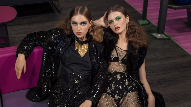 Maria & Nora Wear Glittering Styles for Marie Claire Hong Kong
