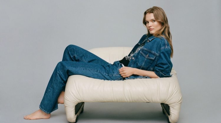 Denim from Mango's January 2022 collection.