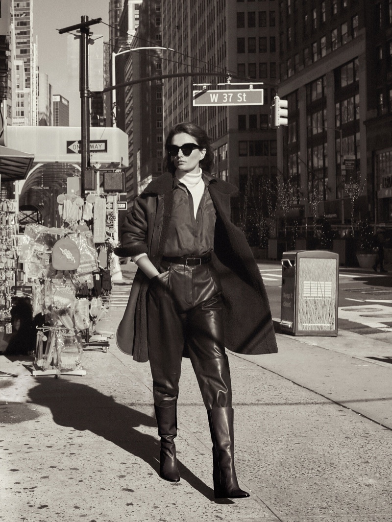 A New State of Mind: Andreea Diaconu Models Massimo Dutti's City Fashion