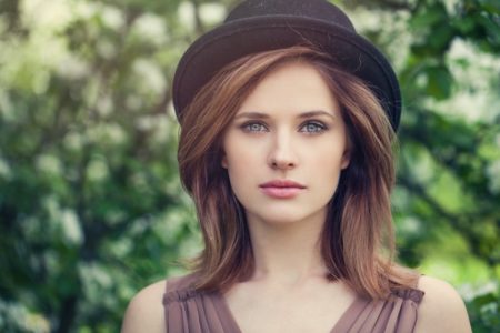 Tips to Help You Achieve a Fashionably Chic Hairstyle Model Layered Lob Hairstyle Hat