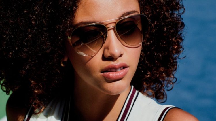 Breya Lea wears Cleamon sunglasses from Oliver Peoples Sports Collection.
