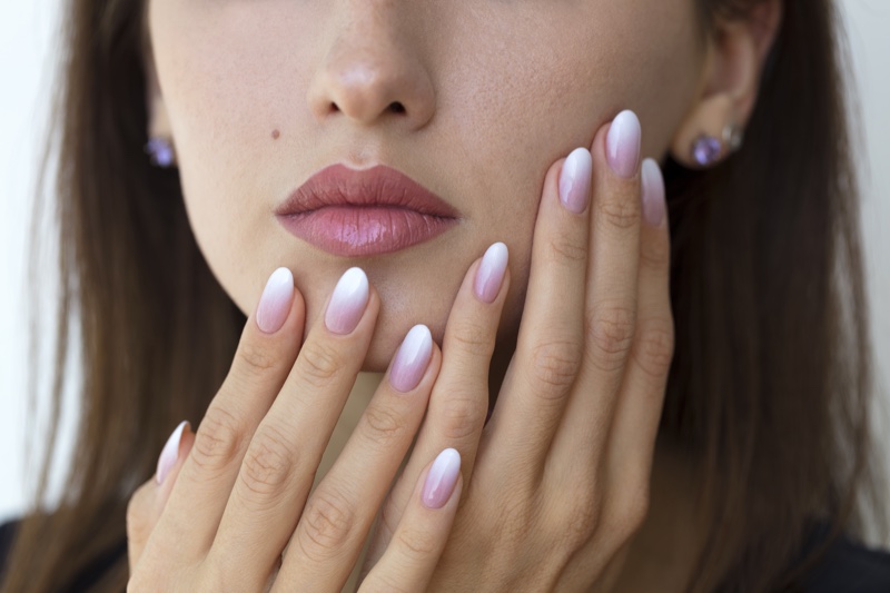 Ombre Pastel Pink Nails