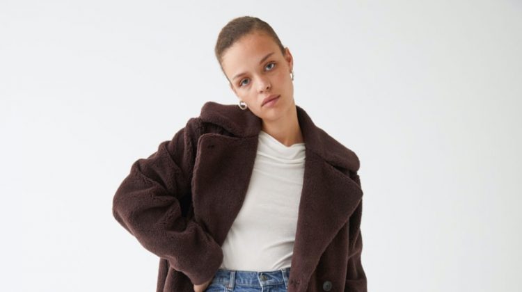 & Other Stories Fuzzy Faux Fur Coat $249