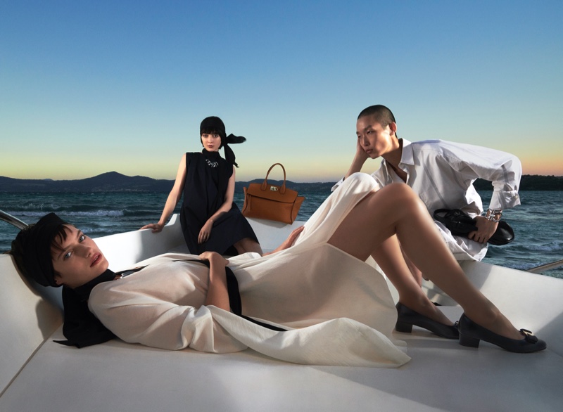 An image from Salvatore Ferragamo's spring 2022 advertising campaign. 