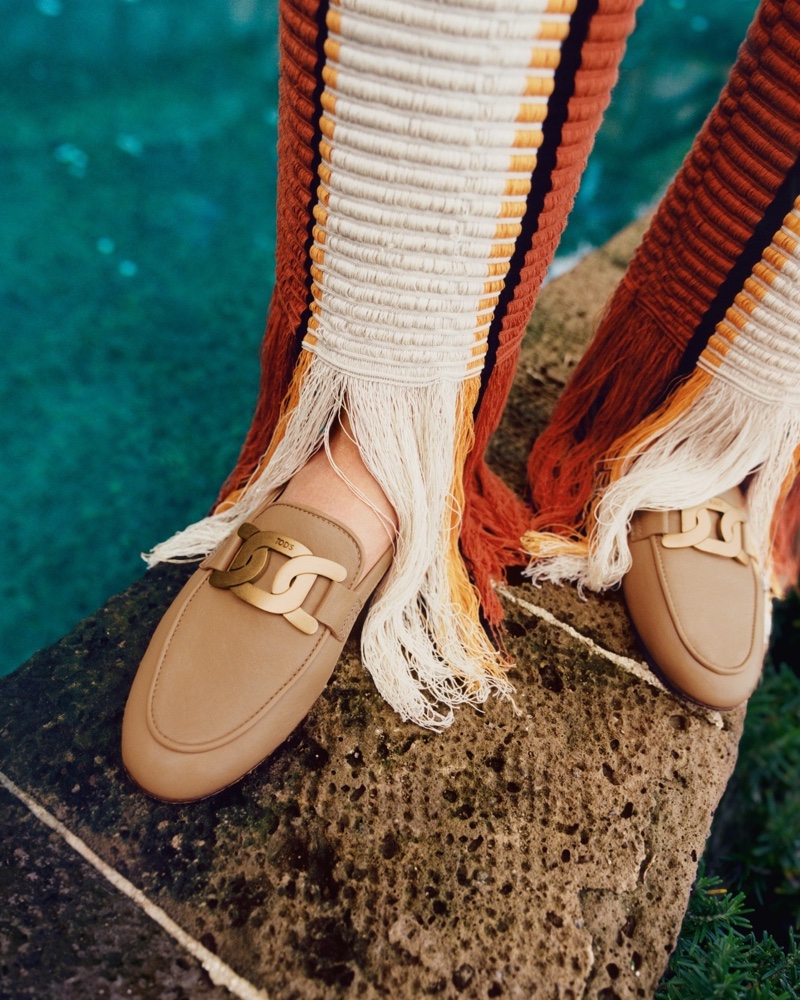 Tod's Kate loafers featured in the brand's pre-spring 2022 campaign. Photo: Eddie Wrey