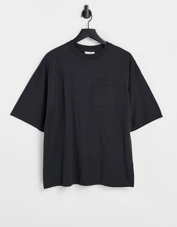 Topshop boysie t-shirt in charcoal-Grey