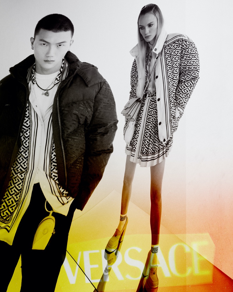 An image from Versace's resort 2022 advertising campaign. 