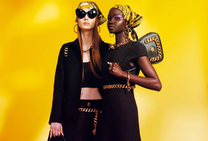 Versace unveils resort 2022 campaign. 