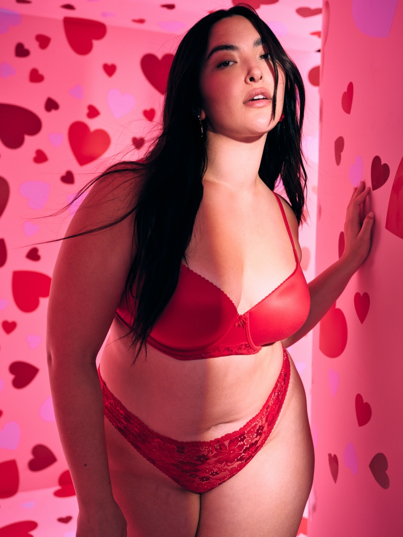 Yumi Nu stars in Victoria's Secret Valentine's Day 2022 campaign.