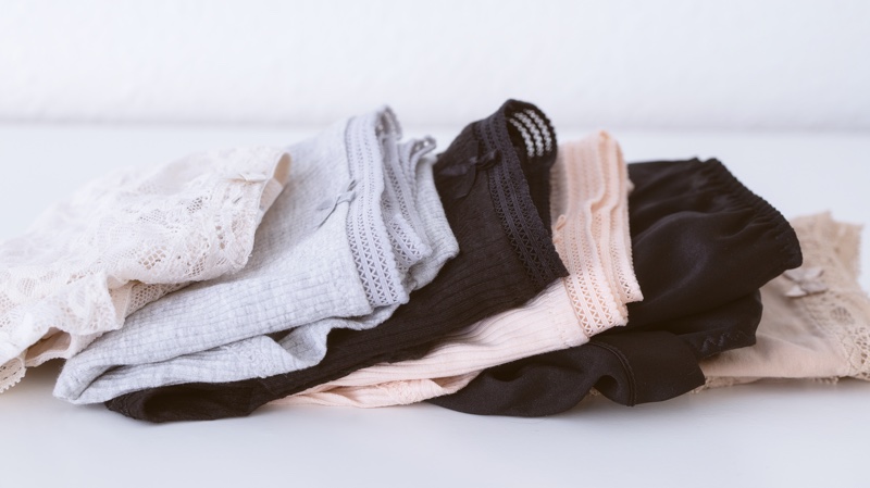 Women's Underwear Folded Table