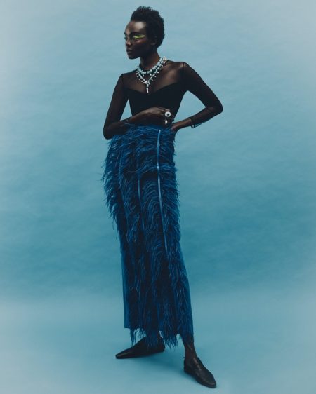 Yacine Diop Shines in Bulgari for Glass Magazine Yacine Diop Shines in Bulgari for Glass Magazine