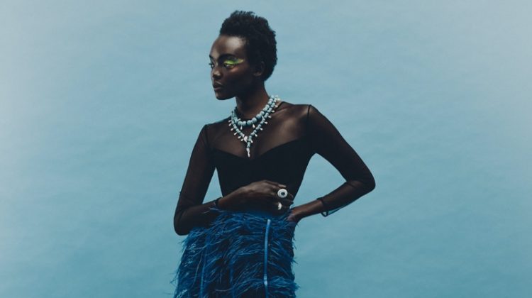 Yacine Diop Shines in Bulgari for Glass Magazine