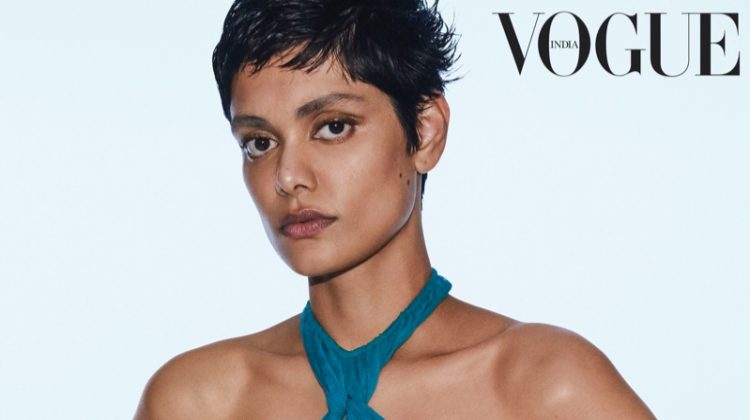 Model Zinnia Kumar wears design from Supriya Lele for the photoshoot. Photo: Daniel Jackson / Vogue India