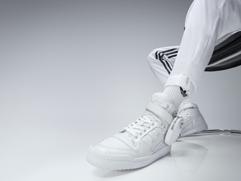 adidas Originals Forum silhouette gets updated with the adidas for Prada Re-Nylon collaboration. 