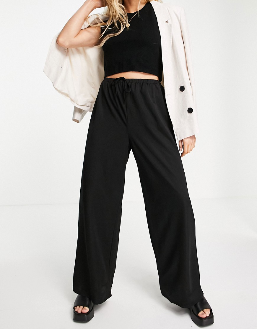 ASOS DESIGN linen look dad pant in black | Fashion Gone Rogue