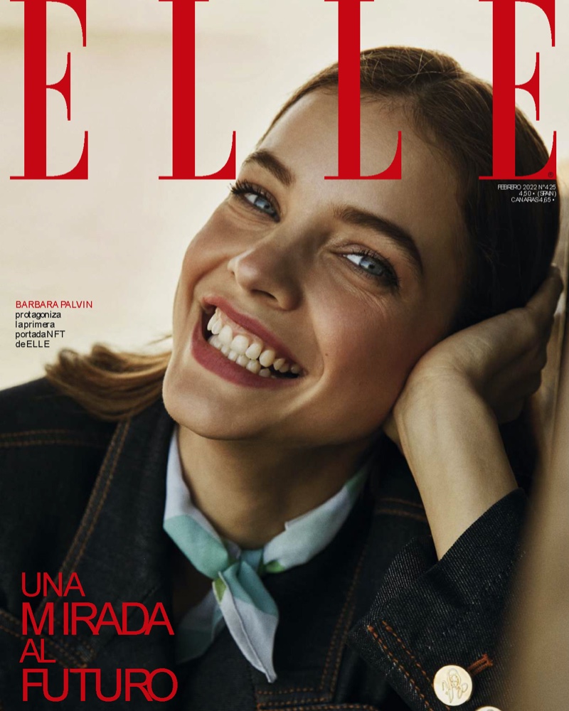 Barbara Palvin on ELLE Spain February 2022 Cover. Photo: Rafa Gallar