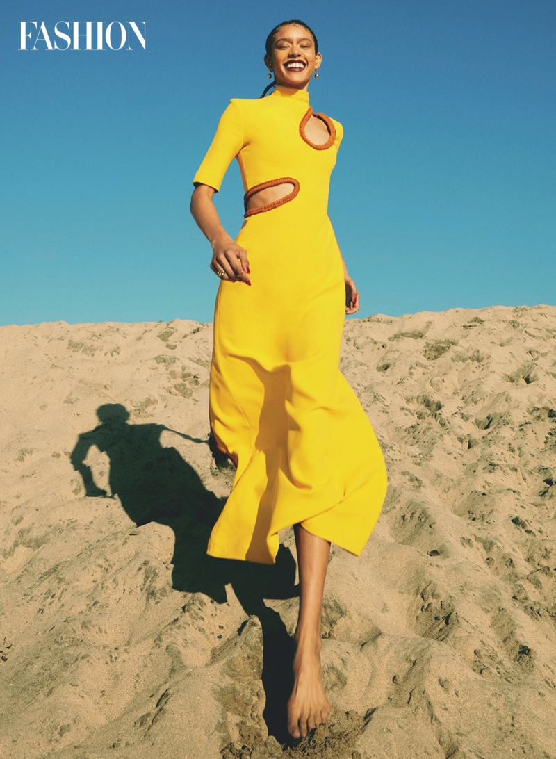 Dilone Yellow Proenza Schouler Dress