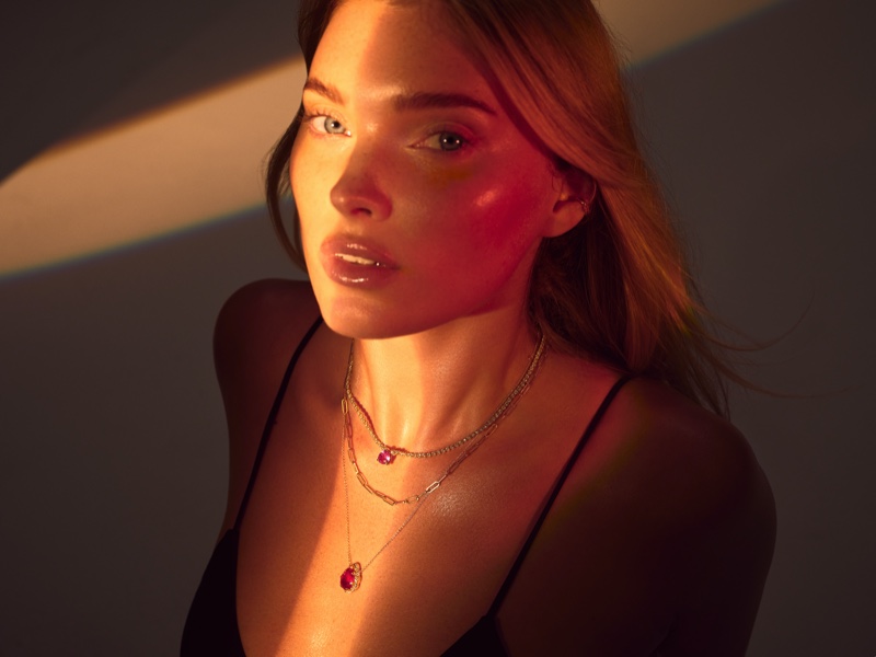 Elsa Hosk Logan Hollowell Spring 2022 Jewelry Campaign