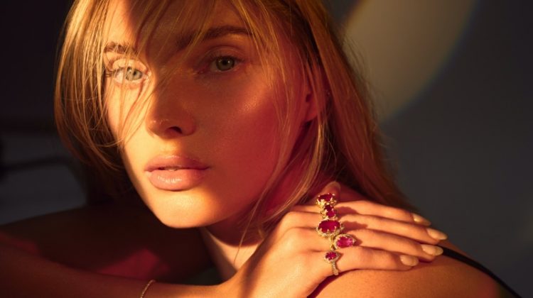 Elsa Hosk Enchants in Logan Hollowell Spring 2022 Jewelry