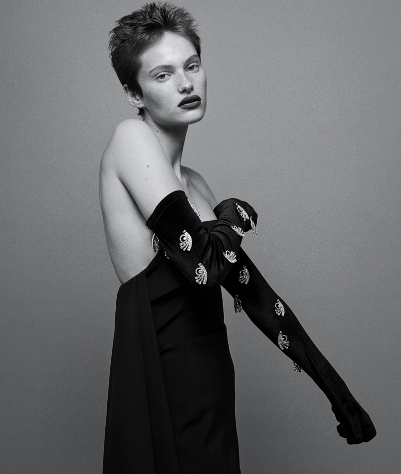 Greta Hofer Wears Black Outfits for WSJ. Magazine