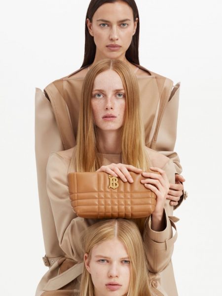 Irina Shayk, Rianne van Rompaey Appear in Burberry Spring 2022 Campaign Irina Shayk Rianne van Rompaey Paula Rudevica Burberry Spring 2022 Campaign