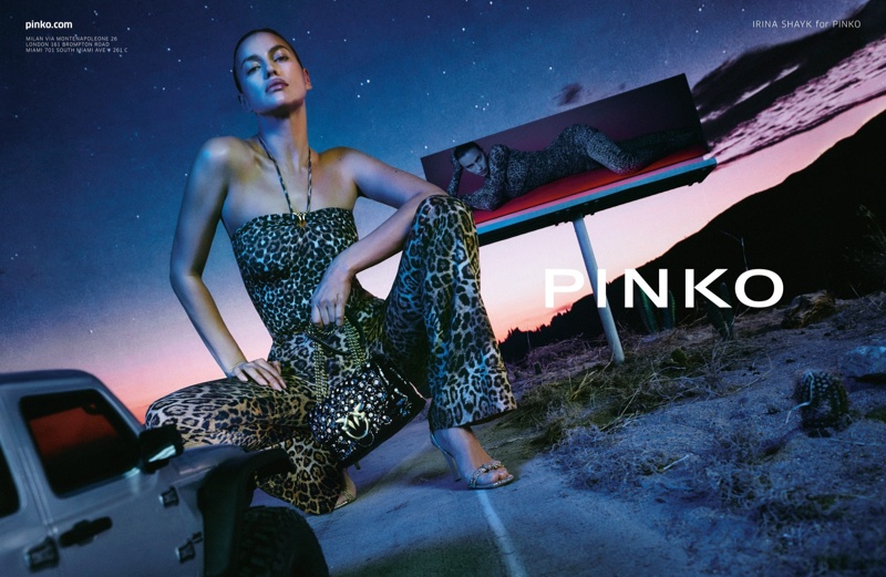 Irina Shayk Pinko Billboard Spring 2022 Campaign