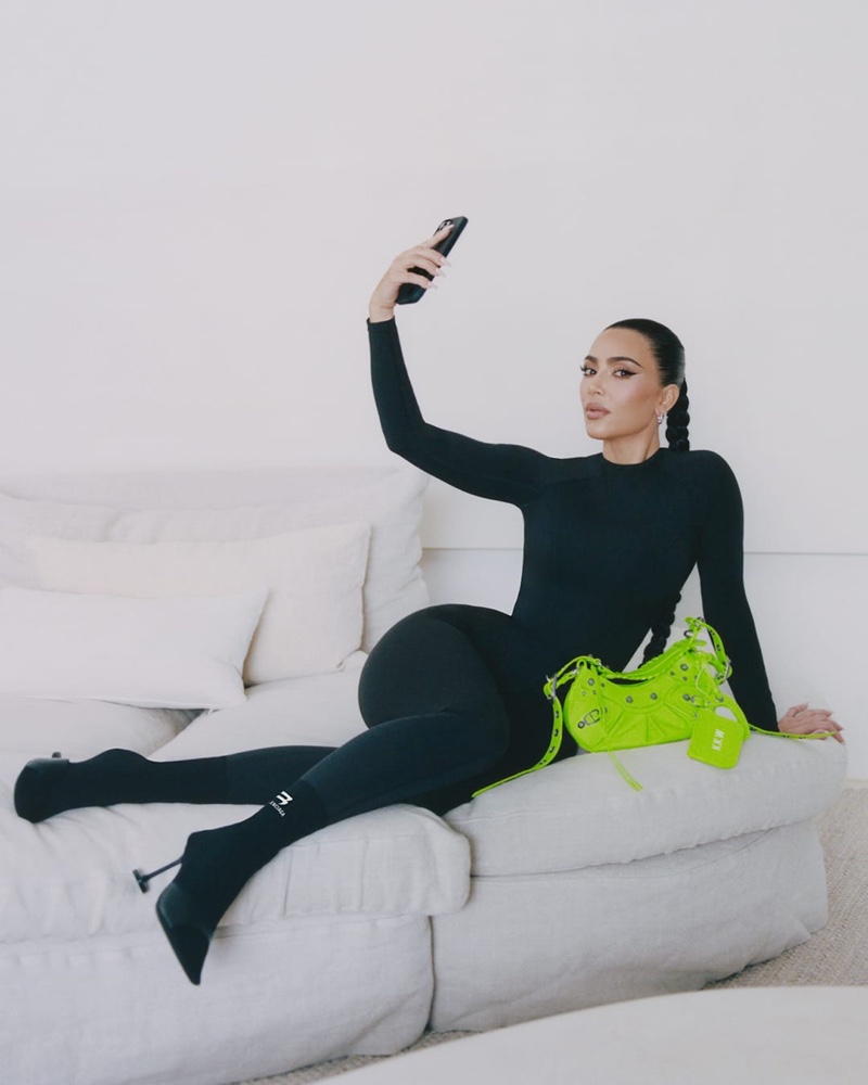 Kim Kardashian  Balenciaga Le Cagole Bag Spring 2022 Campaign