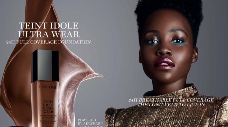 Lupita Nyong'o Lancôme 2022 Teint Idole Ultra Wear foundation campaign