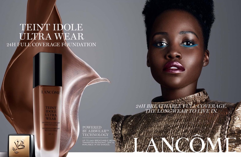 Lupita Nyong'o Lancôme 2022 Teint Idole Ultra Wear foundation campaign