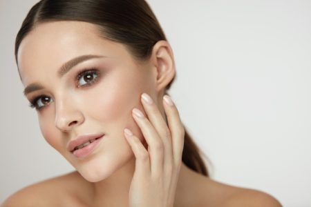 Model Beauty Face Skincare Concept