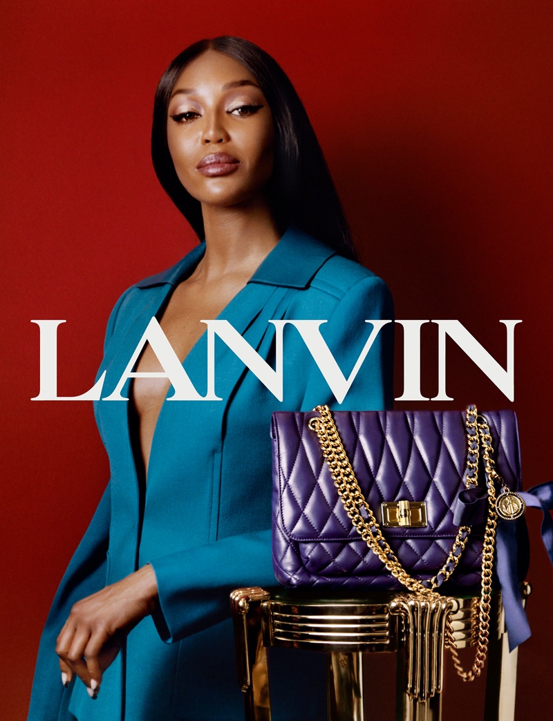 Lanvin Purple Happy Bag Spring 2022 Campaign