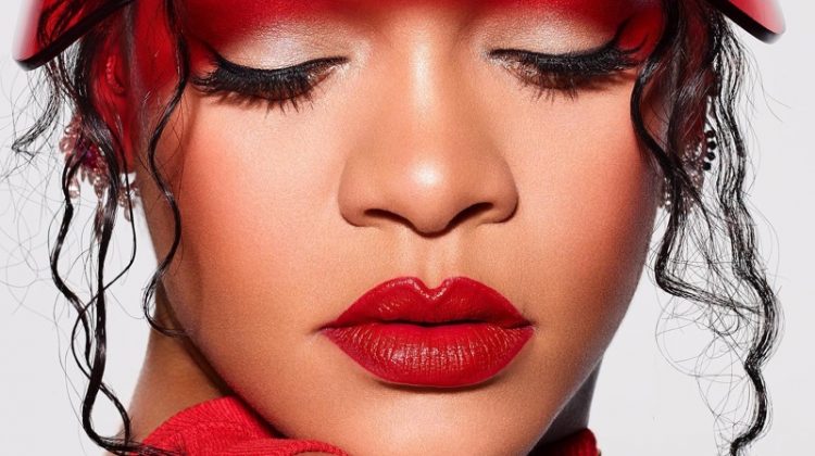 Rihanna Wears Fenty Beauty’s Iconic New Lipstick Line
