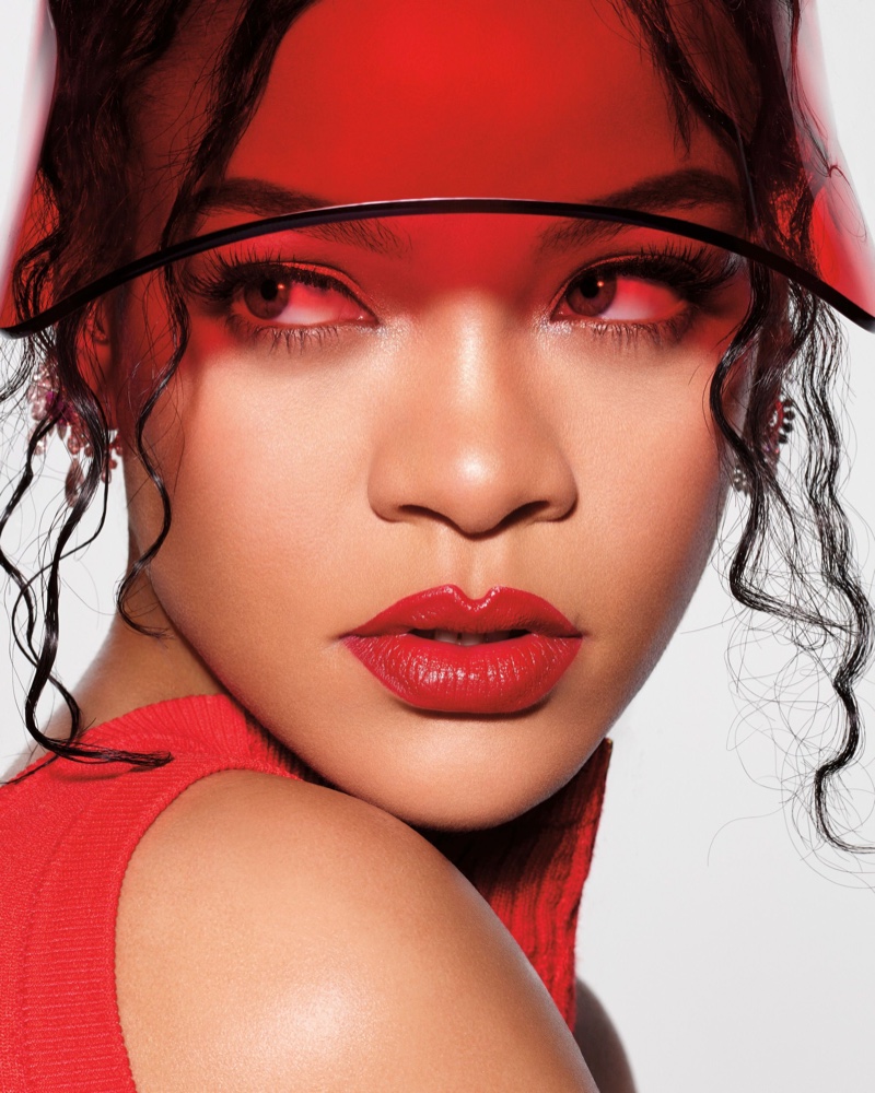 Rihanna Fenty Beauty Icon Lipstick Campaign Red