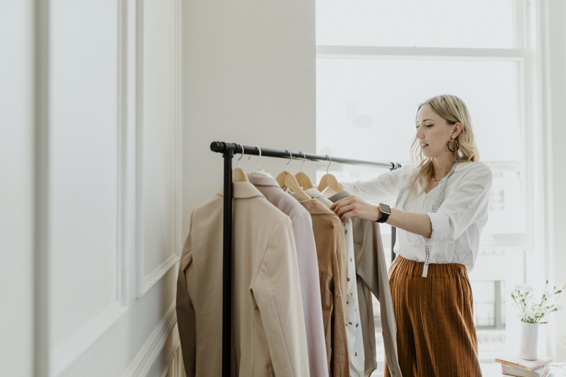 Stylist Showroom Looking Clothes Rack