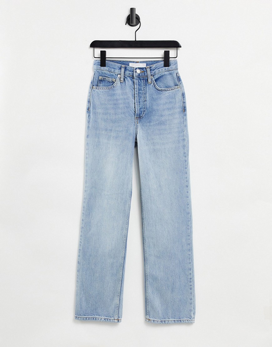 Topshop Kort jean in light blue wash-Blues | Fashion Gone Rogue