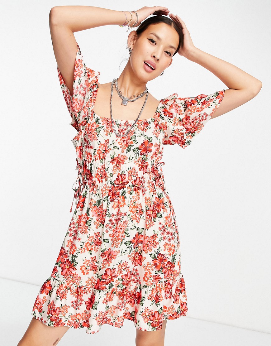 Topshop channel mini dress in floral multi | Fashion Gone Rogue