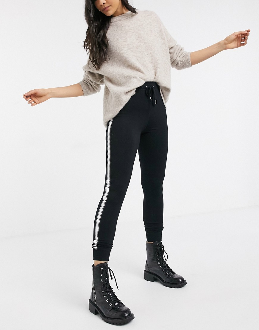black skinny sweatpants womens