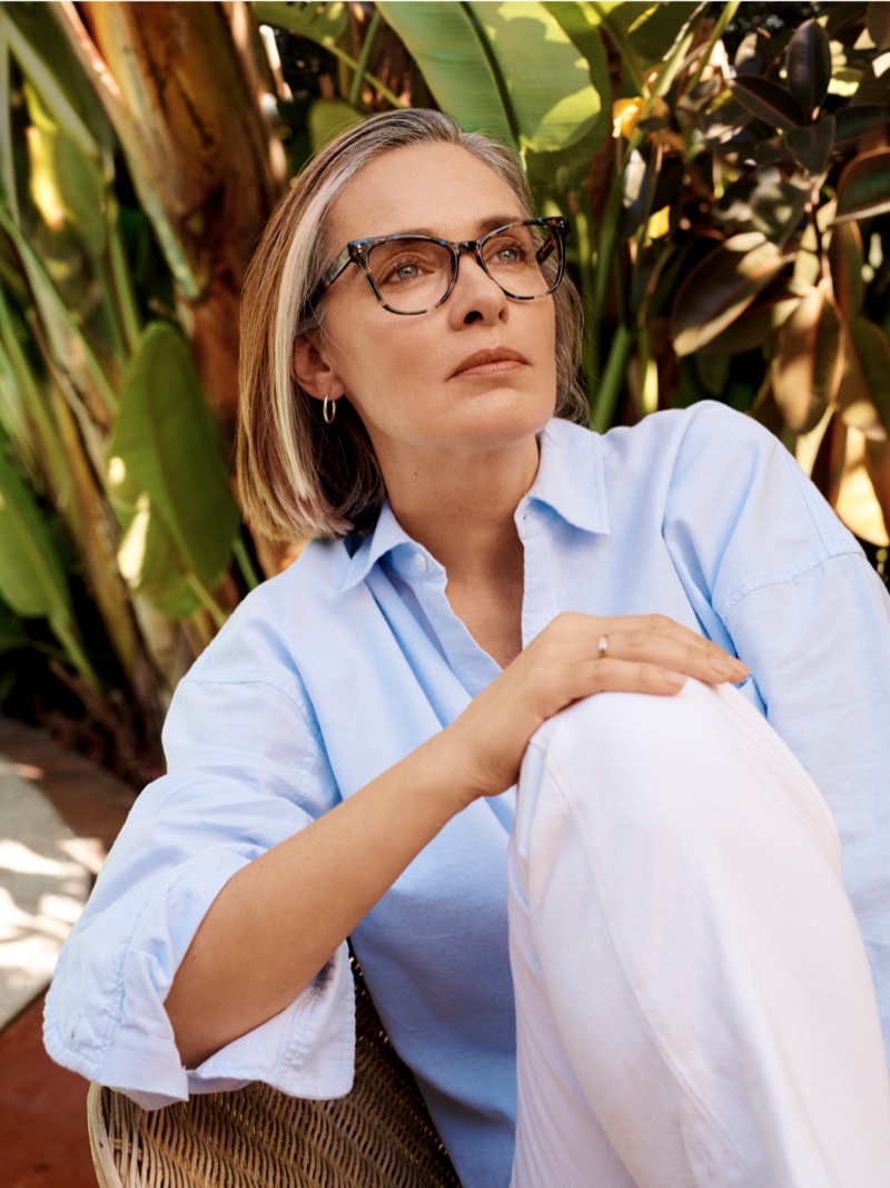 Warby Parker Priya Glasses in Tanzanite Tortoise $95