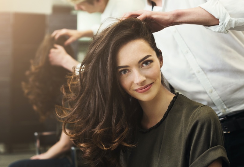 Woman Hairstylist Beautiful Long Hair