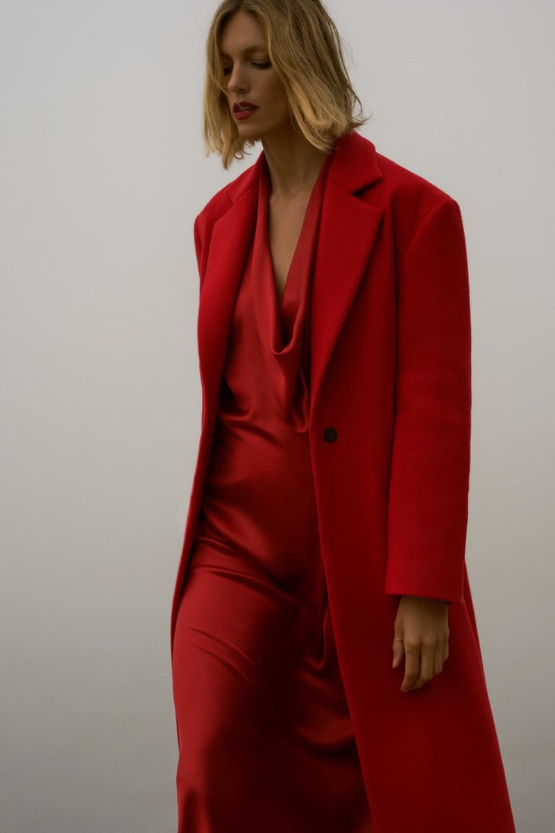 All-red outfits stand out in Zara's With Love editorial.