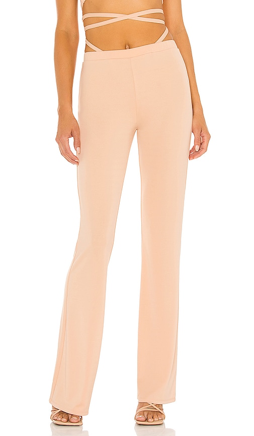 h:ours Atlas Tie Pant in Nude. - size M (also in L, S, XL, XS)