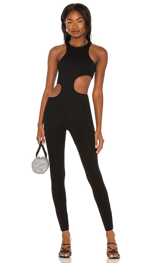 h:ours Selina Catsuit in Black. - size XL (also in L)