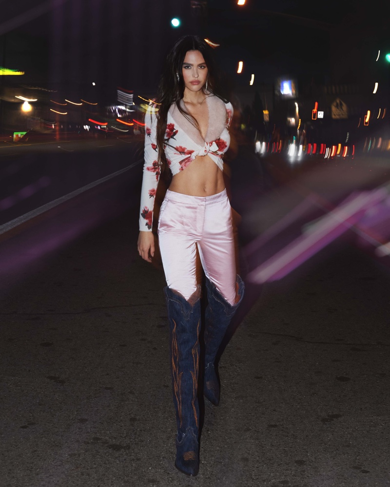 Amelia Gray Hamlin Night Crop Top Boots