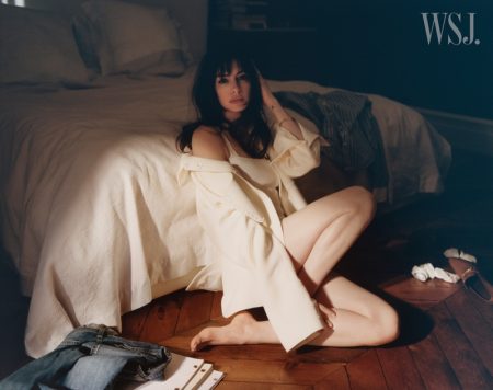 Anne Hathaway Lounges in Style for WSJ. Magazine Anne Hathaway Fendi Jacket Dress Bedroom