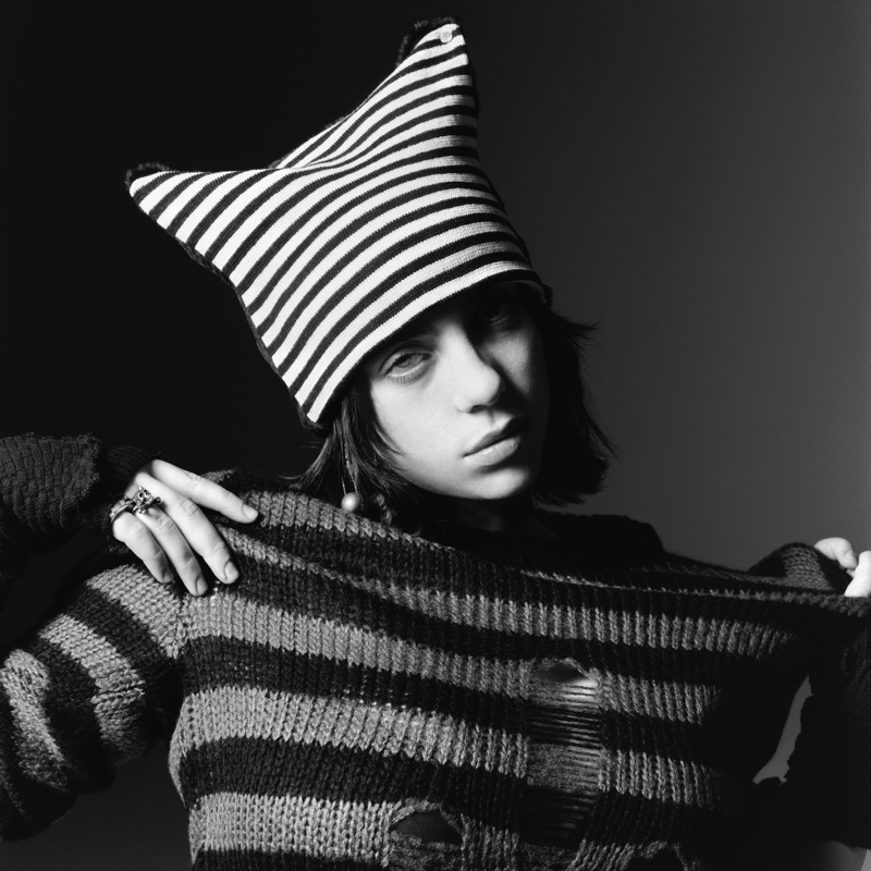 Billie Eilish Stripe Top Hat