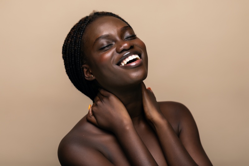 Black Woman Healthy Smile Teeth Beauty