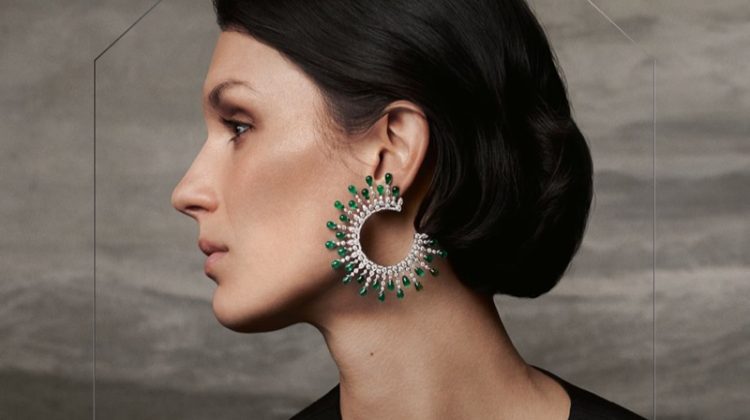 Emerald Hoop Earring Boucheron New Maharajahs High Jewelry Campaign