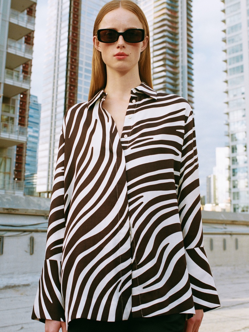 Zebra Print Top COS Spring 2022