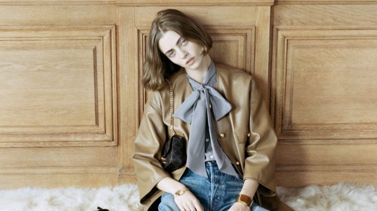 Patrycja Piekarska Poses in Nice for Celine Bais des Anges Summer 2022 Collection
