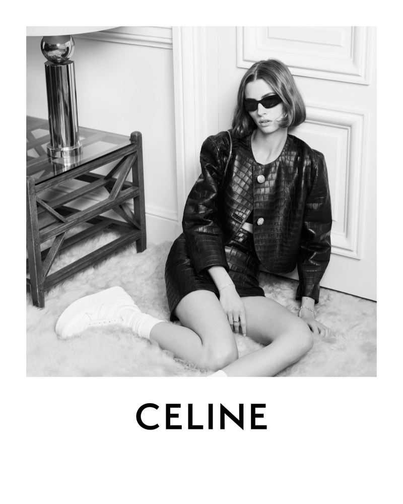 Celine Leather Jacket Skirt Summer 2022